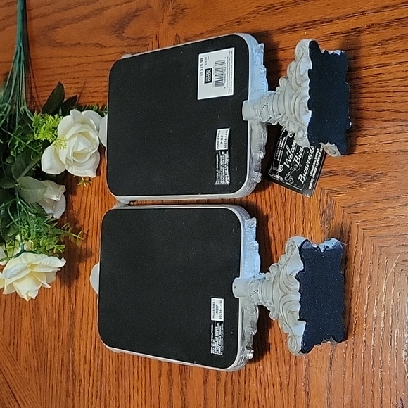 NWT SET OF 2 CHALKBOARD TABLE DECORATION - Picture 2 of 14